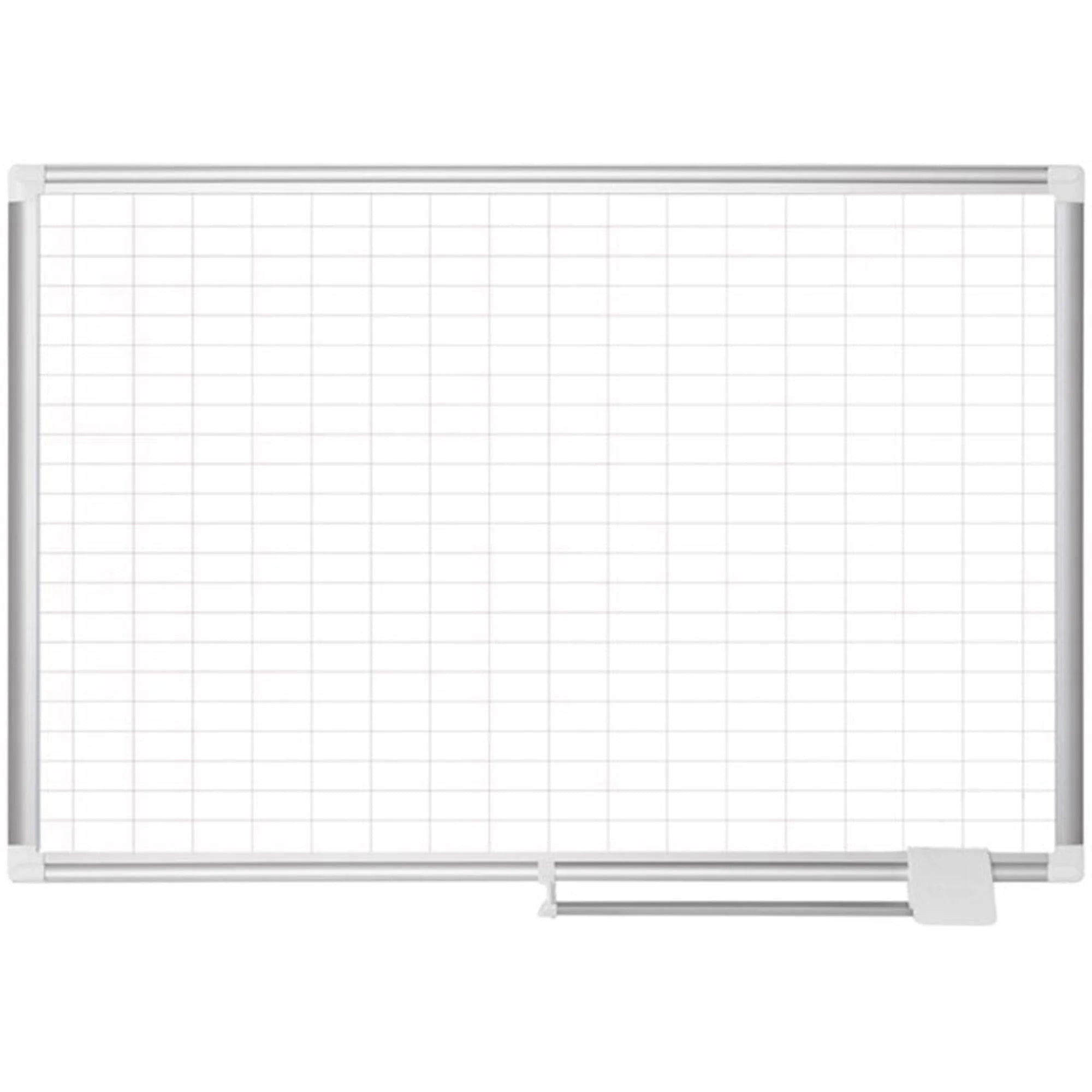 MasterVision Grid Magnetic Gold Ultra Board Kit - 36’’x48’’ - White & - Dry Erase - Marker Tray - Boards