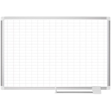 MasterVision Grid Magnetic Gold Ultra Board Kit - 36’’x48’’ - White & - Dry Erase - Marker Tray - Boards