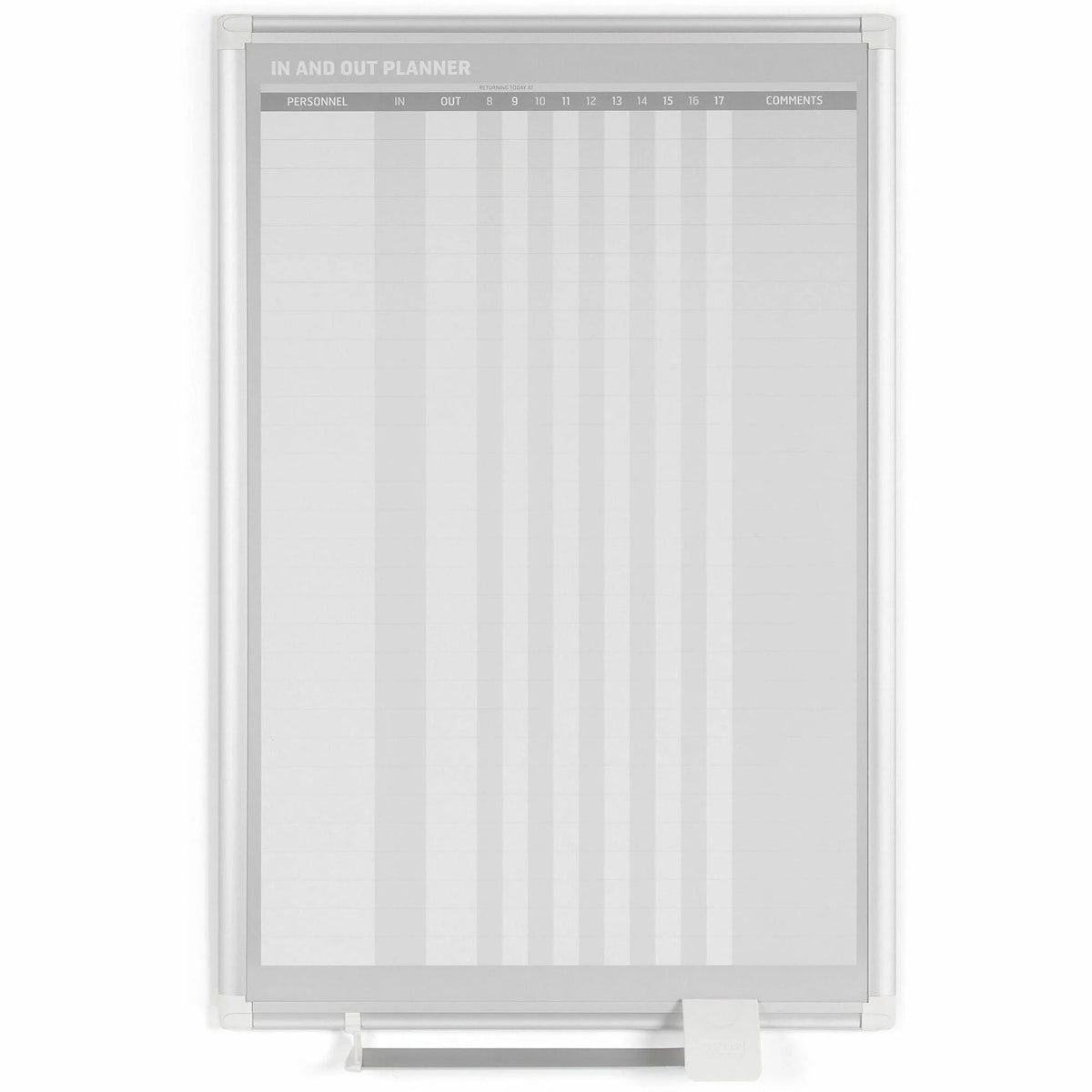 MasterVision In/Out Vertical Planner Board - 24x36’’ White Steel Surface - Planning Boards