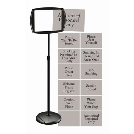 MasterVision Interchangeable Floor Pedestal Sign - 2000