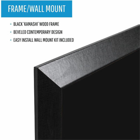 MasterVision Kamashi 4'x3' Black Wet Erase Board - Top