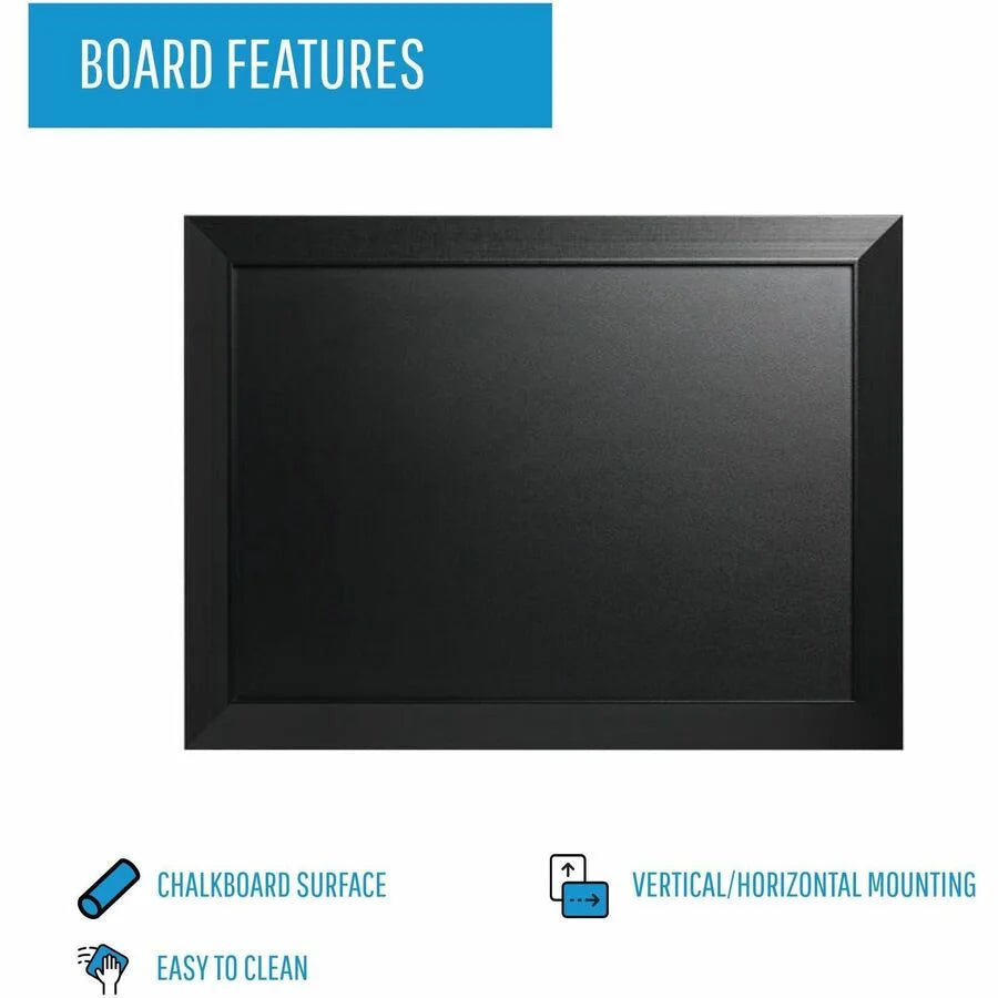MasterVision Kamashi Chalkboard - 48x36’’ Black Surface - Versatile Display Solution - Chalk Boards