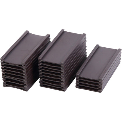 MasterVision Magnetic Data Cards - 2’’x1’’ Black - 25 Pack - Board & Easel Accessories