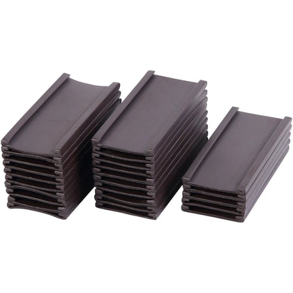 MasterVision Magnetic Data Cards - 2’’x1’’ Black - 25 Pack - Board & Easel Accessories