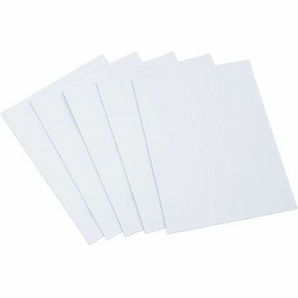 MasterVision Magnetic Dry Erase Strips - White - 6’’x0.88’’ - 25 Pack - Board & Easel Accessories