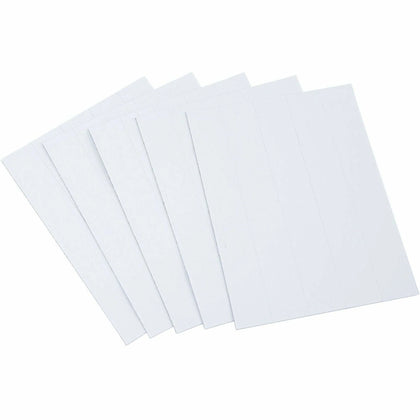 MasterVision Magnetic Dry Erase Strips - White - 6’’x0.88’’ - 25 Pack - Board & Easel Accessories