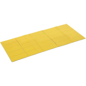 MasterVision Magnetic Dry Erase Strips - Yellow - 2’’ x 0.88’’ - 25/Bag - Board & Easel Accessories