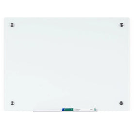 MasterVision Magnetic Glass Dry Erase Board - 36x48’’ White Surface - Boards