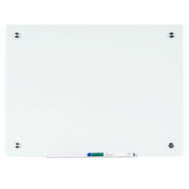 MasterVision Magnetic Glass Dry Erase Board - 48x72’’ White - Surface - Boards