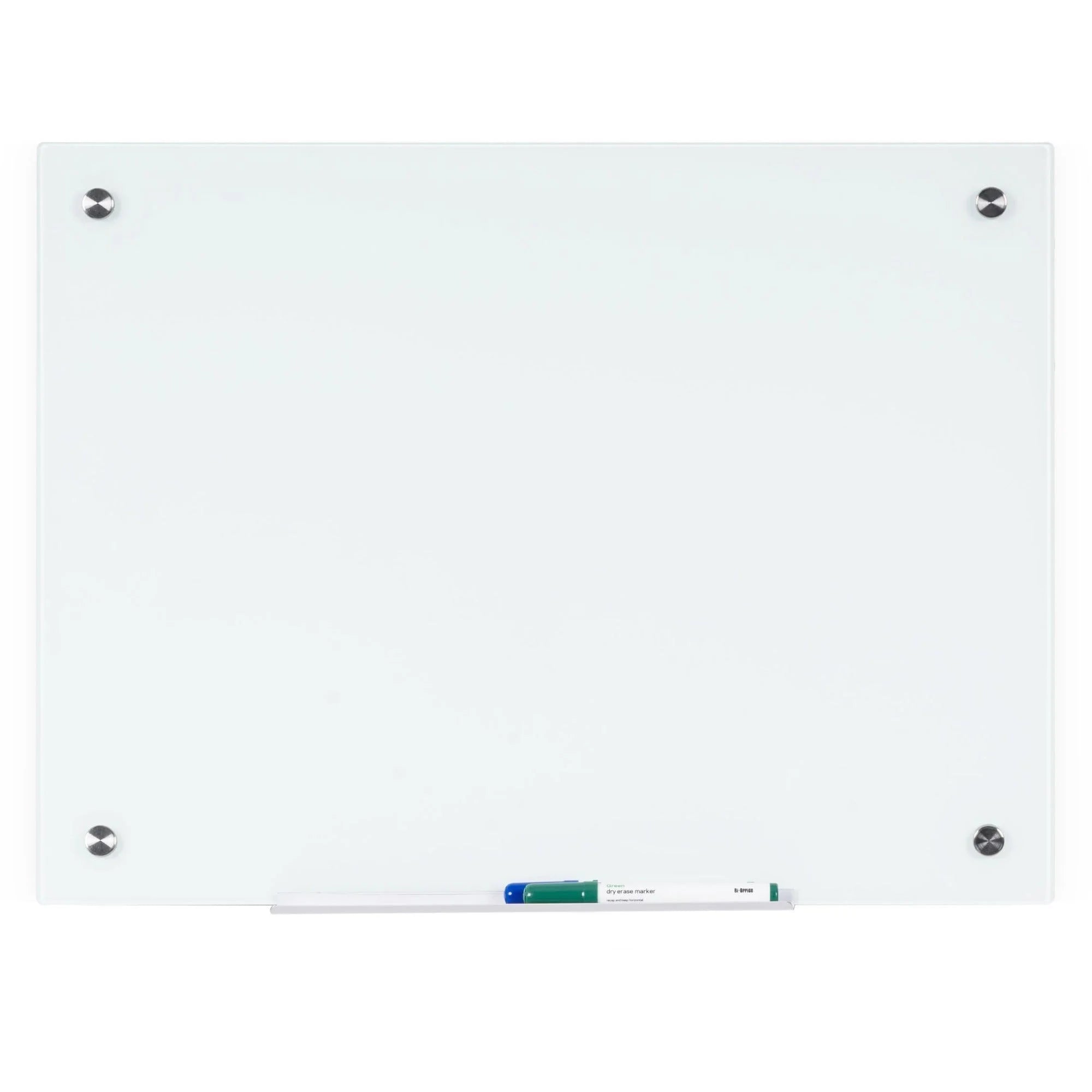MasterVision Magnetic Glass Dry Erase Board - 48x96’’ White - Surface - Boards