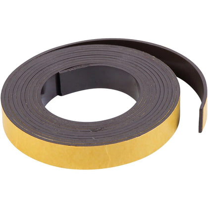 MasterVision Magnetic Roll Tape - 7 ft x 0.50’’ - Black Adhesive Strip for Versatile