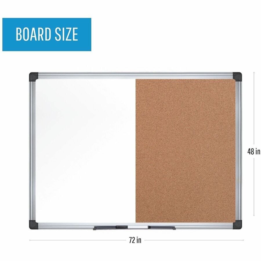 MasterVision Maya Series Dry-Erase Combo Board - Alternate-Image1