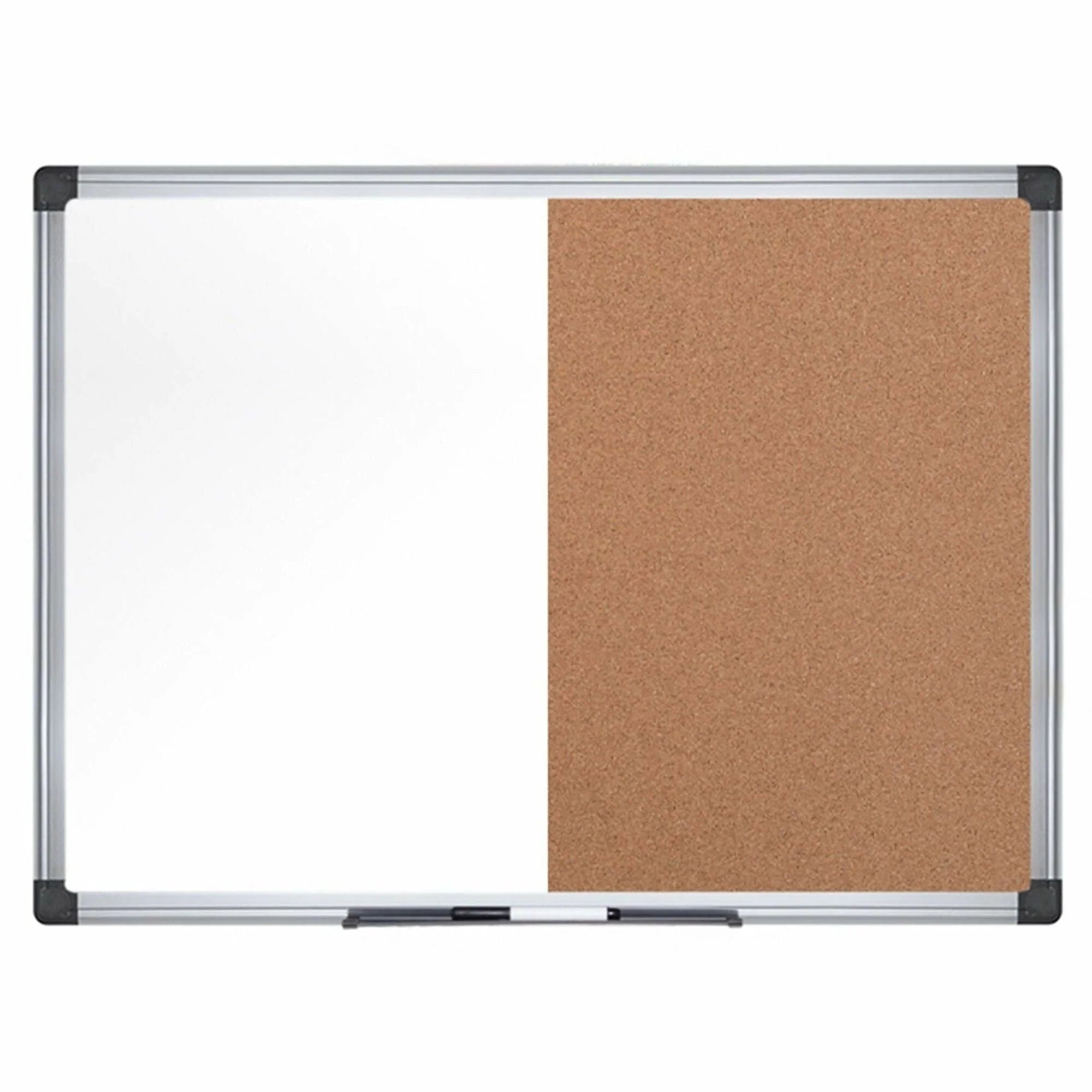 MasterVision Maya Series Dry-Erase Combo Board - Durable 48x72 Cork & Melamine - Boards