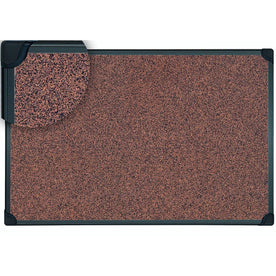 MasterVision Maya Series Techcork Board: 36x24 Brown Rubber Surface Self-healing - Bulletin Boards