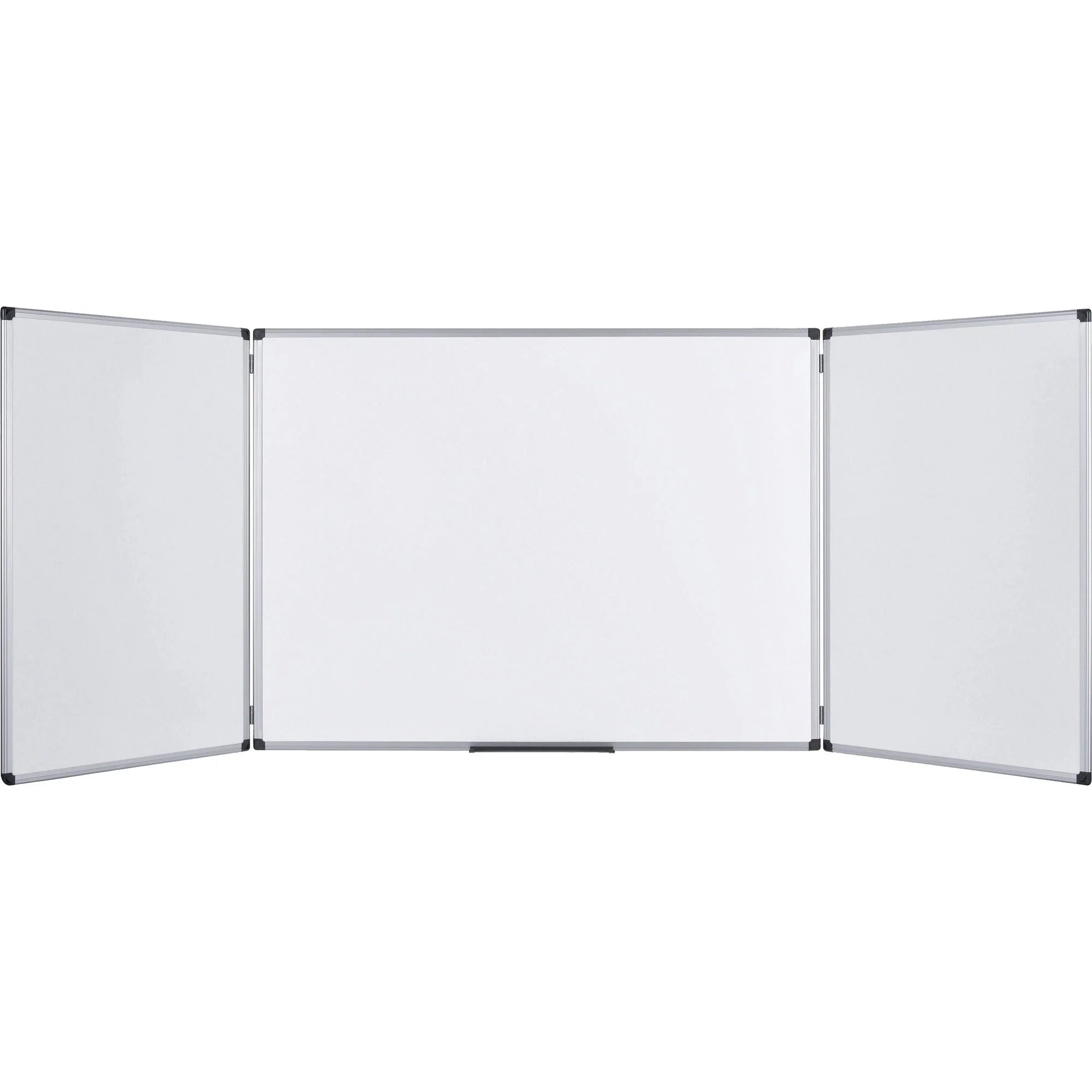 MasterVision Maya Trio Magnetic Whiteboard - 36x96’’ - White Surface - Rectangle - Combo Boards