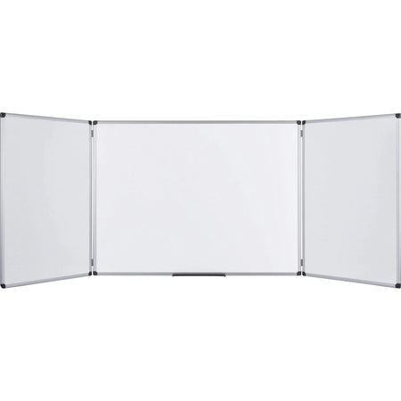 MasterVision Maya Trio Magnetic Whiteboard - 36x96’’ - White Surface - Rectangle - Combo Boards