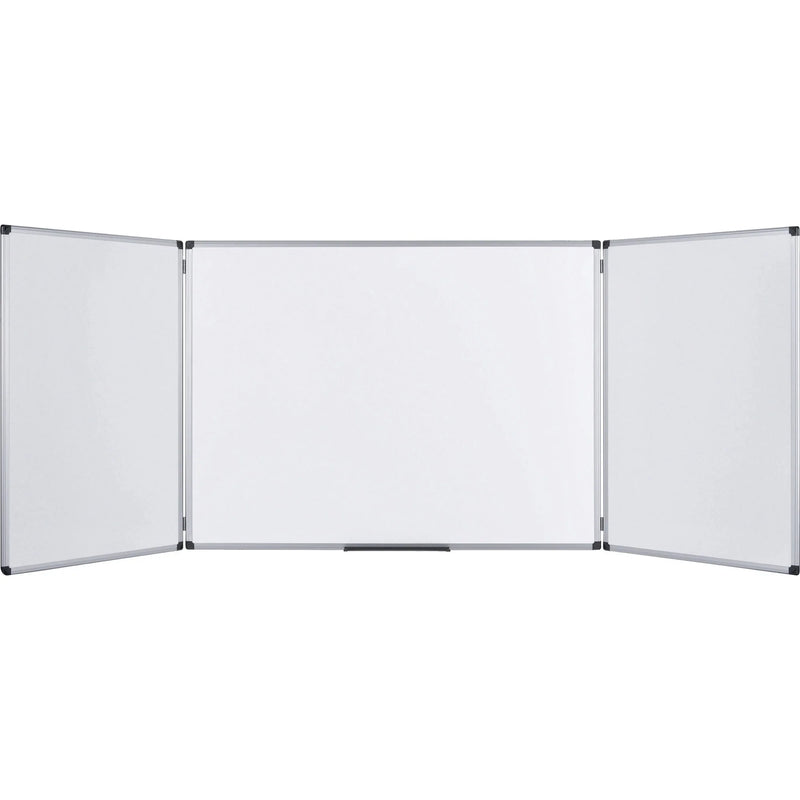 MasterVision Maya Trio Magnetic Whiteboard - 36x96’’ - White Surface - Rectangle - Combo Boards