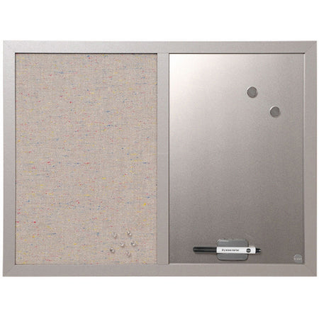 MasterVision MV Fabric/Dry-erase Bulletin Board - 2000