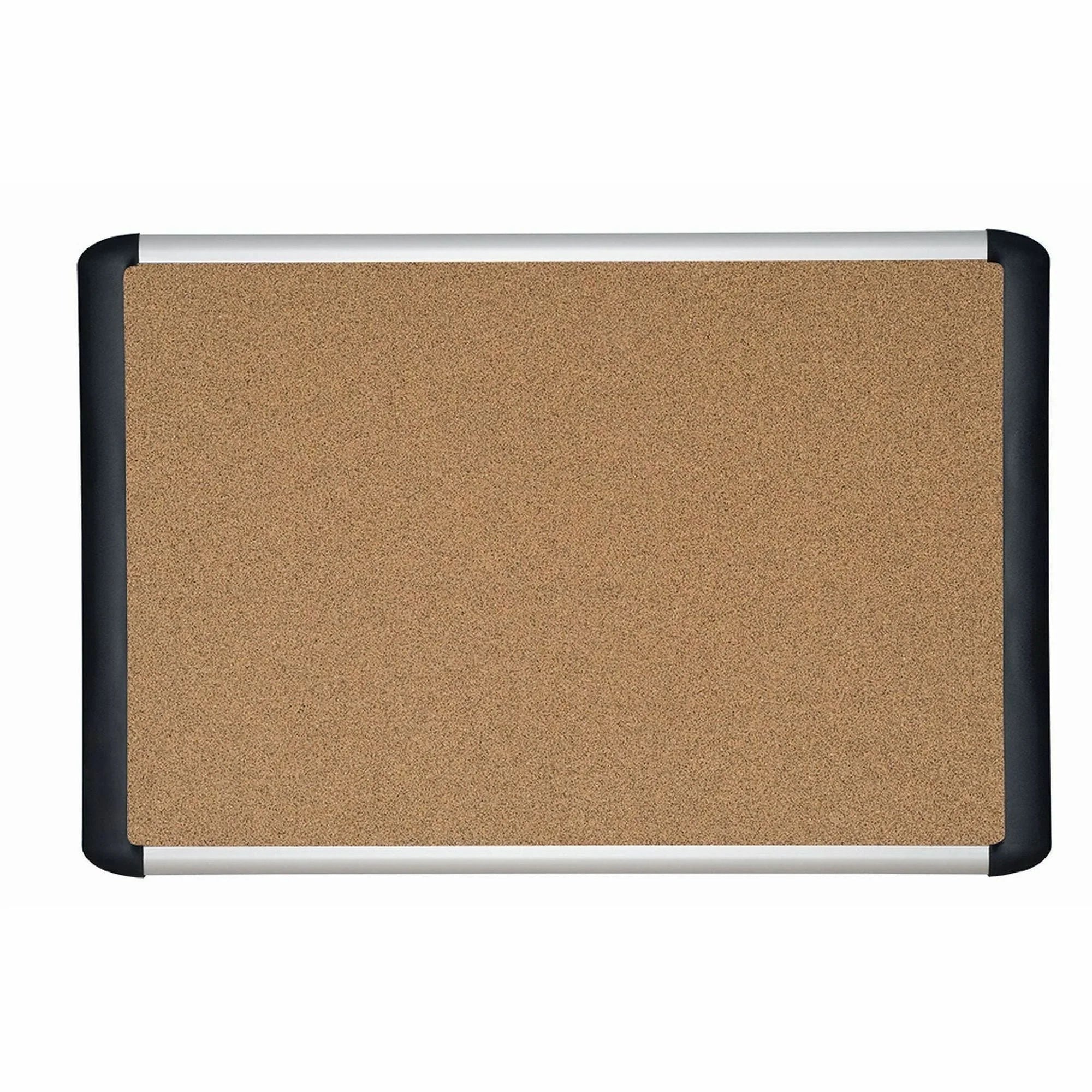 MasterVision MV TechCork Bulletin Board - 24x36 - Self-healing Cork Surface - & Easel Accessories