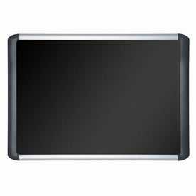 MasterVision MVI SoftTouch Deluxe Bulletin Board - 48’’x96’’ - Black Fabric Surface - Boards
