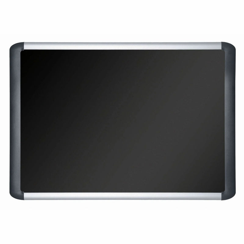 MasterVision MVI SoftTouch Deluxe Bulletin Board - 48’’x96’’ - Black Fabric Surface - Boards