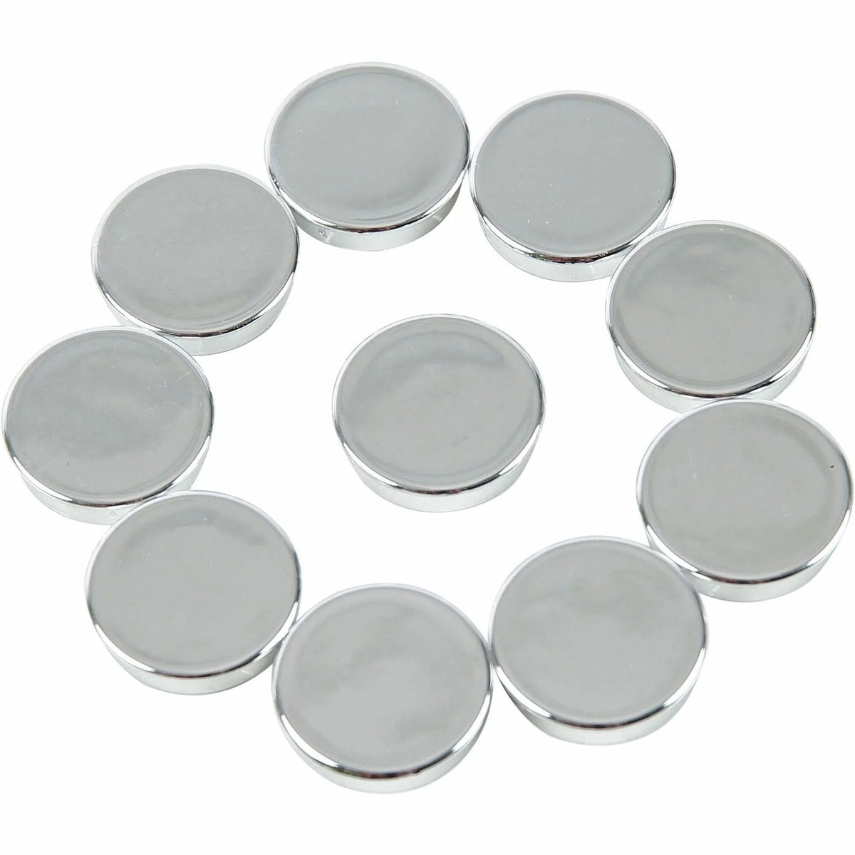 MasterVision Planning Board Magnets - 1’’ Round Silver - 10 Pack - & Easel Accessories