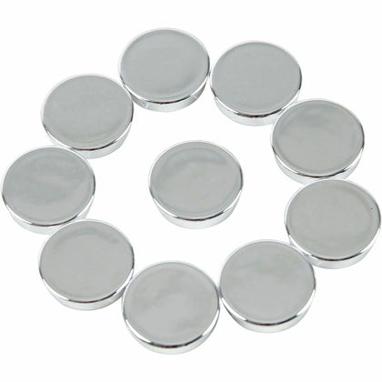 MasterVision Planning Board Magnets - 1’’ Round Silver - 10 Pack - & Easel Accessories