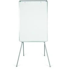 MasterVision Quadpod Presentation Easel - 28’’ (2.3 ft) Width x 40.5’’ (3.4 Height - White Surface - Gray Aluminum
