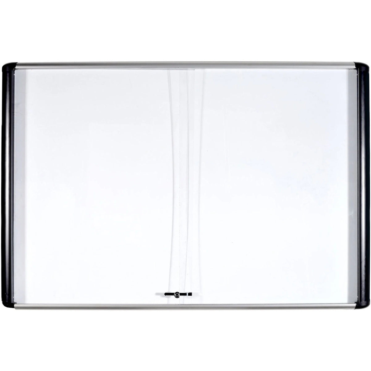 MasterVision Sliding Door Enclosed Board - 72x48’’ Porcelain Steel - Magnetic Scratch Resistant - Boards