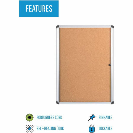 MasterVision SlimeLine Magnetic Enclosed Board - Front