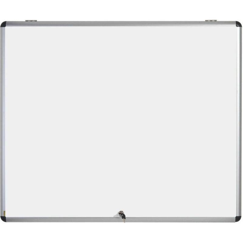 MasterVision SlimLine Enclore Hinged Magnetic Case - Lightweight Aluminum Frame - 45’’ x 37.5’’ - Enclosed Boards