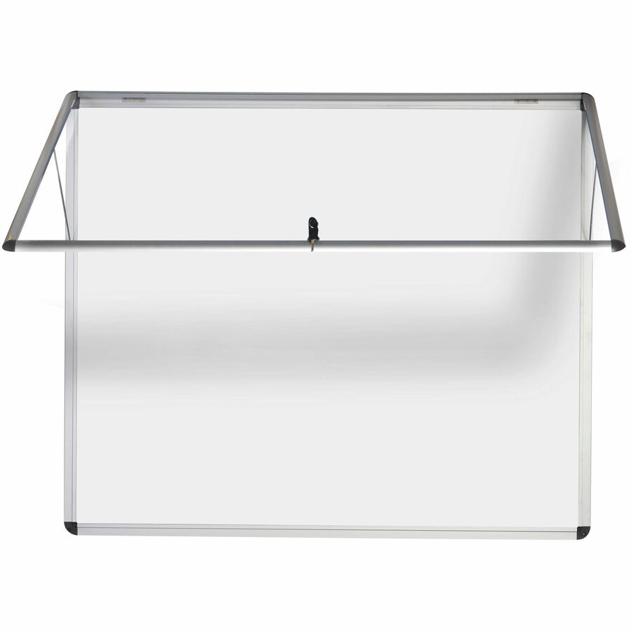 MasterVision SlimLine Enclore Hinged Magnetic Indoor Glazed Case - Top