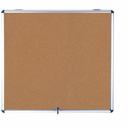 MasterVision SlimLine Enclore Top Hinged Cork Indoor Glaze Case - 2000