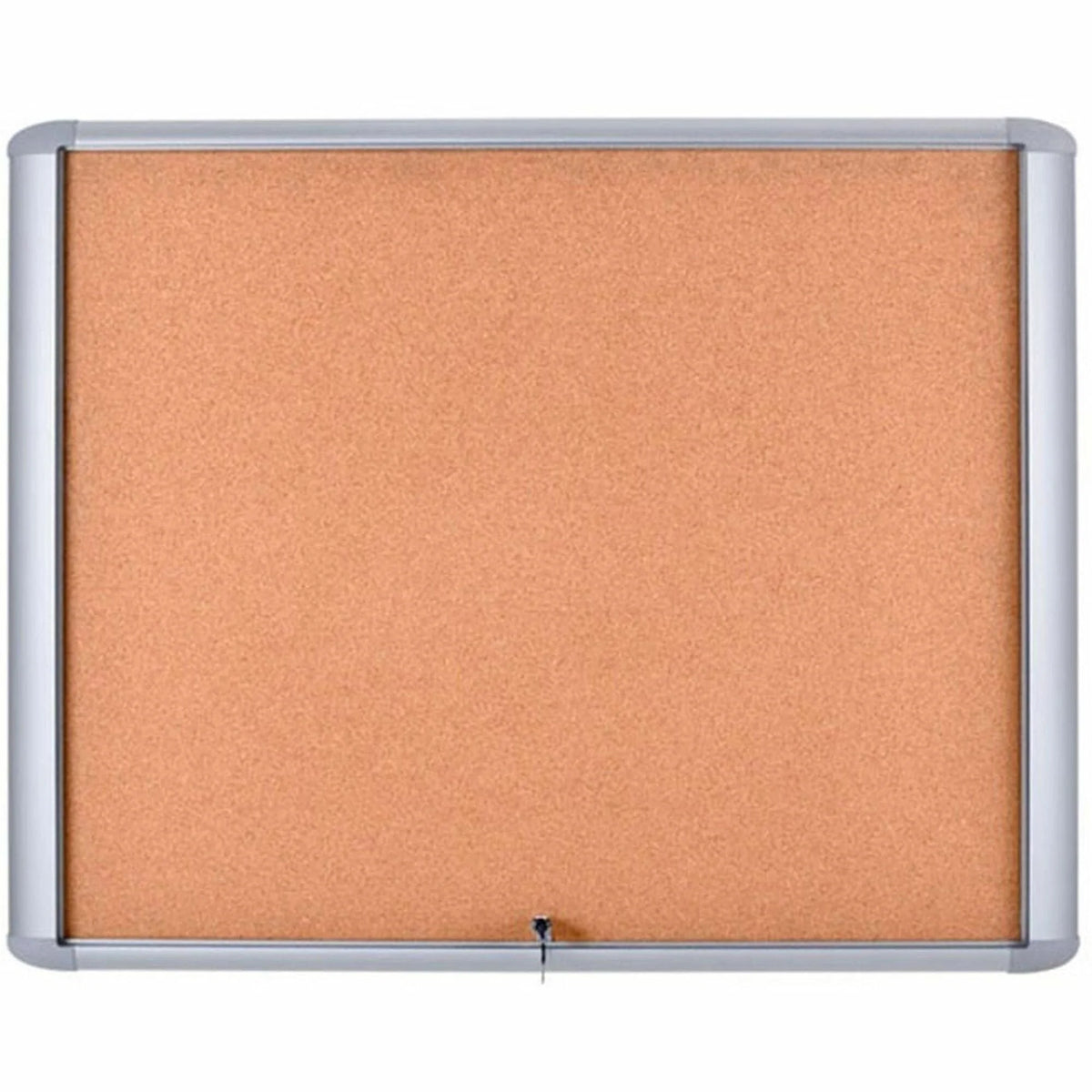 MasterVision Water-Resistant Enclosed Corkboard - 30x26.50’’ - Light Brown Cork Surface - Boards