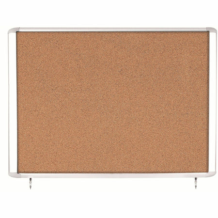 MasterVision Water-Resistant Enclosed Corkboard - 2000