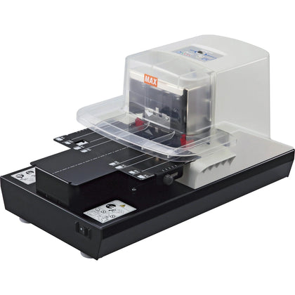MAX Electronic Stapler: Staples 100 Sheets - 0.87’’ Throat - Black/White - Staplers