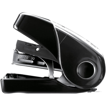 MAX Flat Clinch Mini Stapler: Staples Up to 25 Sheets - Black - Staplers