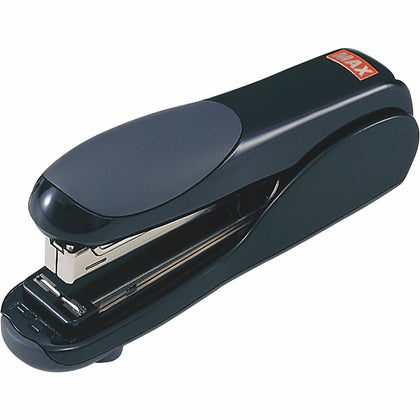 MAX Flat Clinch Stapler: Staples 30 Sheets - Holds 210 - 0.25’’ Size - 3’’ Throat - Black - Staplers