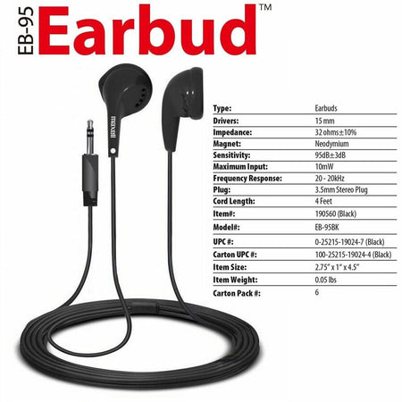 Maxell EB-95 Stereo Earbuds - Alternate-Image2