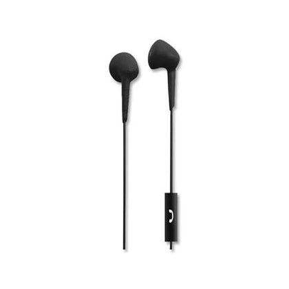 Maxell Jelleez Earset: Wired Stereo Earbuds - Black - Headphones