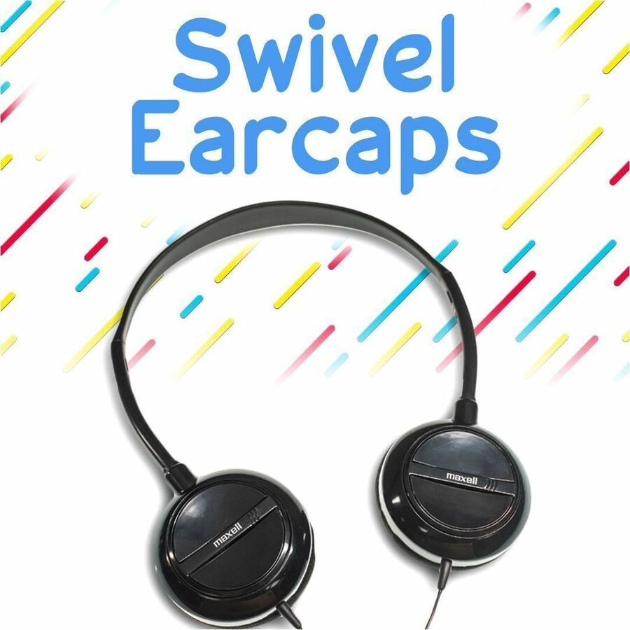 Maxell Lightweight Stereo Headphones - Alternate-Image6