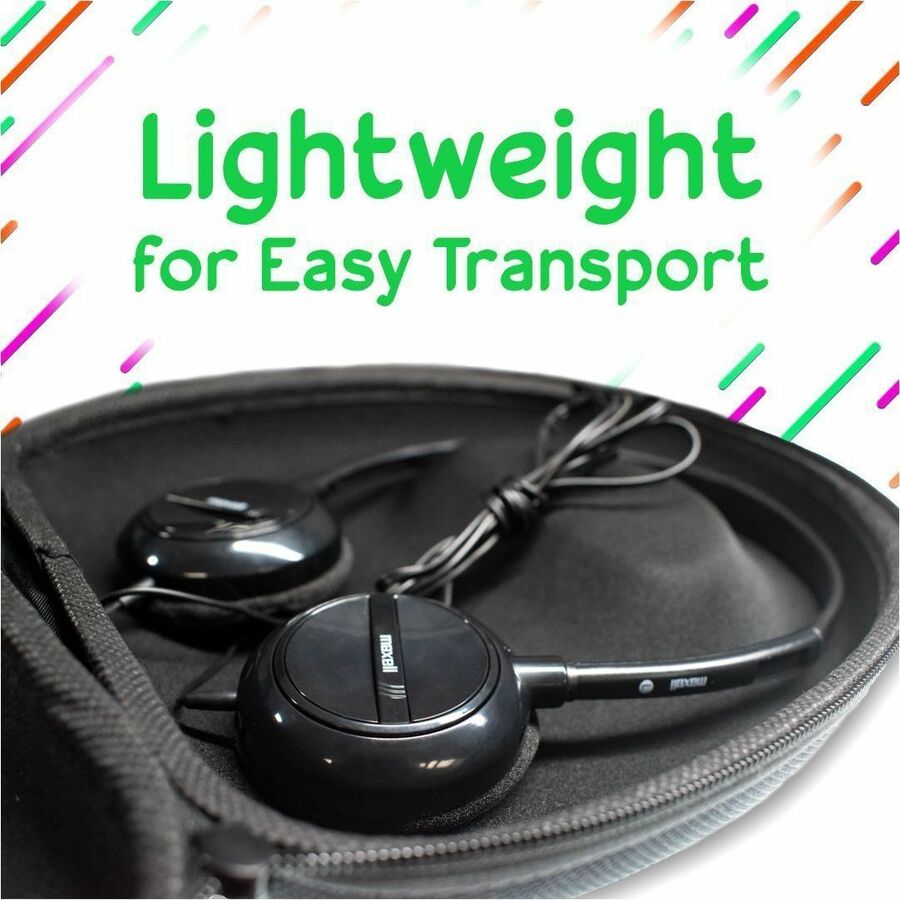 Maxell Lightweight Stereo Headphones - Alternate-Image5