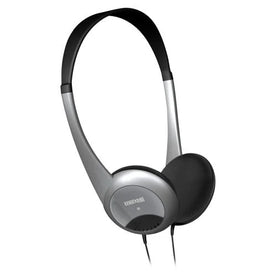 Maxell Lightweight Stereo Headphones: Wired Binaural Over-the-head - Silver Black - Headphones