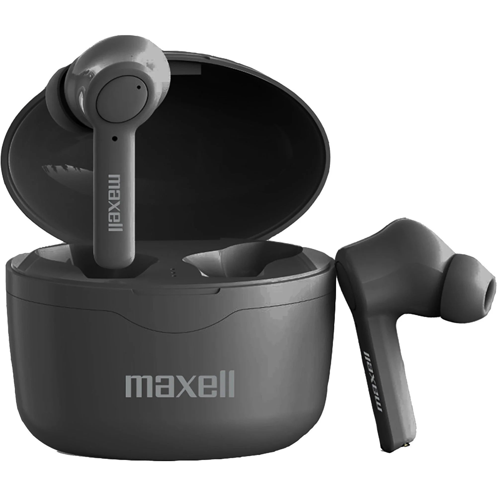 Maxell Sync Up True Wireless Earbuds: Stereo Bluetooth Audio Black - Headphones