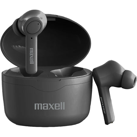Maxell Sync Up True Wireless Earbuds: Stereo Bluetooth Audio Black - Headphones