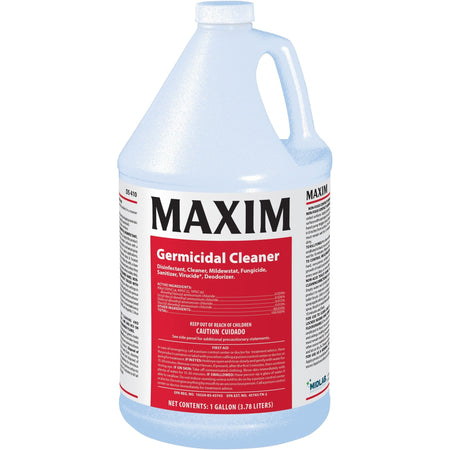 Maxim Germicidal Cleaner: Deodorant & Disinfectant - Yellow 4/Carton - Multipurpose Cleaners