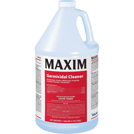 Maxim Germicidal Cleaner: Deodorant & Disinfectant - Yellow 4/Carton - Multipurpose Cleaners