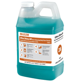 Maxim Ultra Shine All Daily Floor Cleaner Concentrate 64 fl oz 4/carton (replaces Super Mega Mop G) - Cleaning Supplies