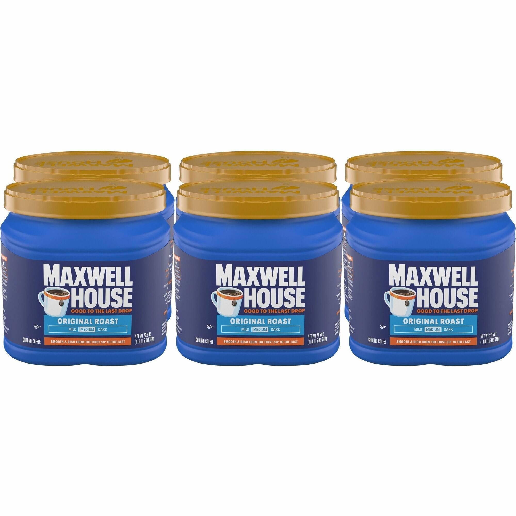 Maxwell House Ground Coffee Brew Pack - Medium - Original - 6 / Carton