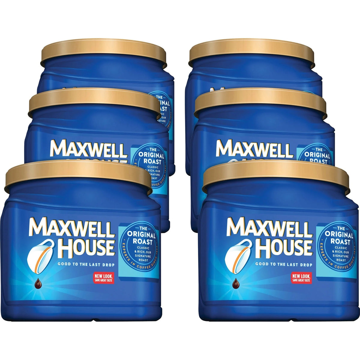 Maxwell House Ground Original Roast Coffee - Regular - Medium - 30.6 oz - Arabica - 6 / Carton